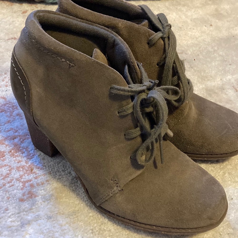Clarks lace up booties